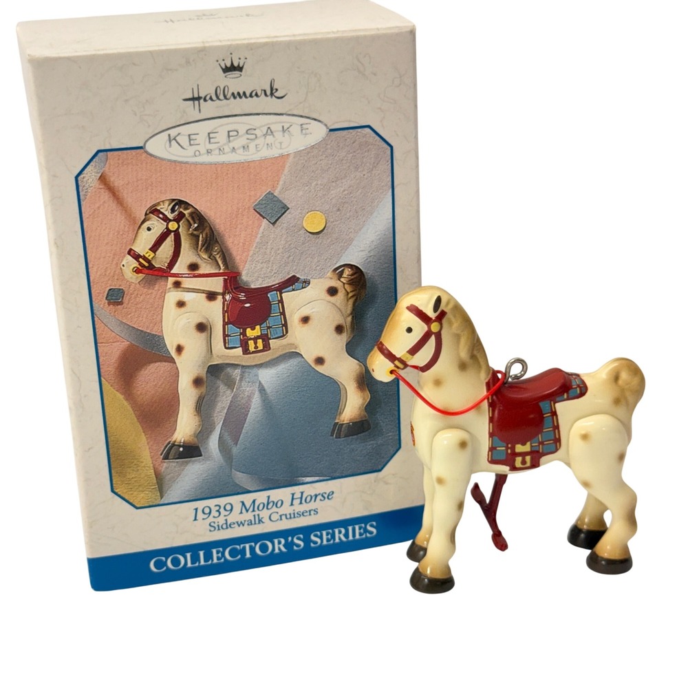 Hallmark Keepsake 1939 Mobo Horse Sidewalk Cruisers Ornament Die-Cast Metal 1998